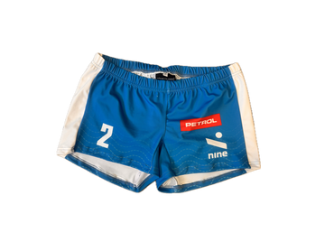 OZS women members 2022 royal blue shorts with number