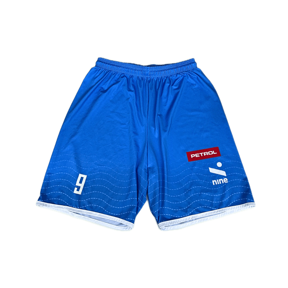Men shorts juniors with number and sponsors