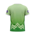 Dres VNL 2026 original z značilnim dizajnom Ninesquared, zelen odbojkarski dres z vzorcem.